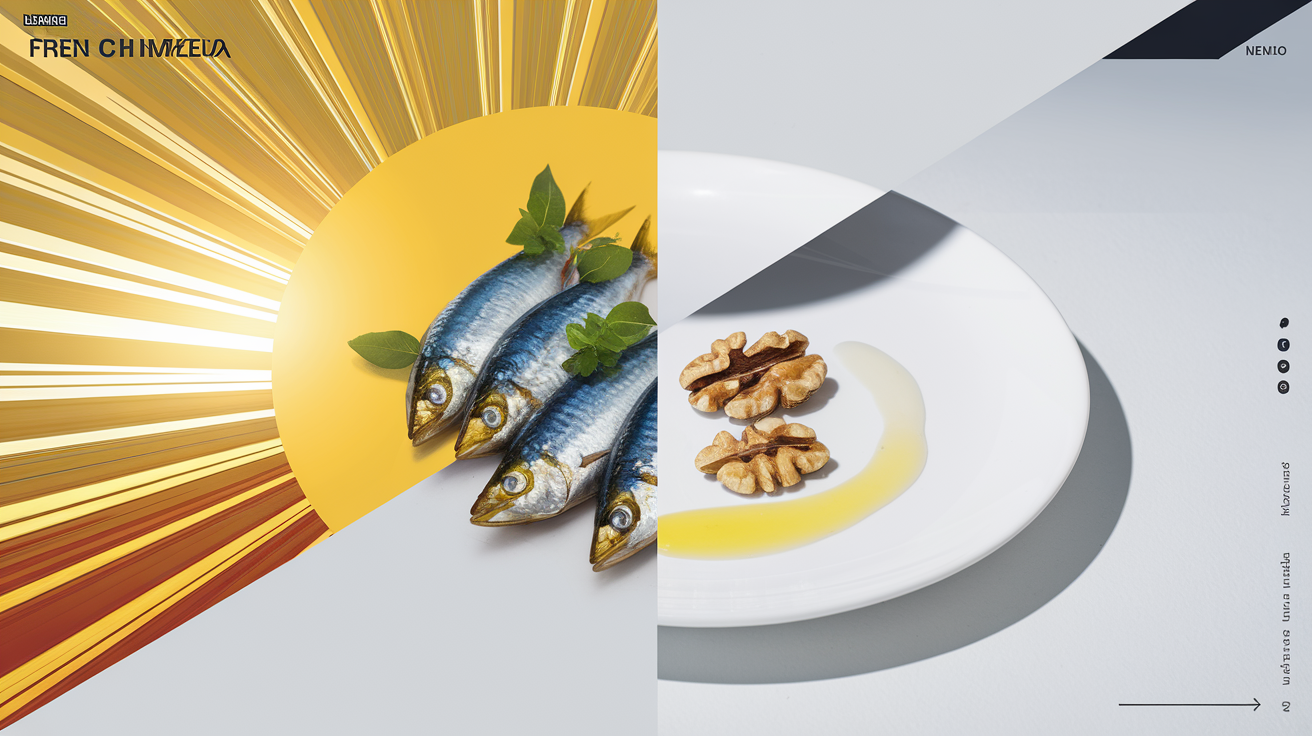 Sources naturelles vitamine D et Omega-3